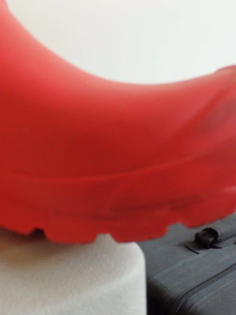 red orange Tall Hunter boots wellies rain rubber boots 10 GUC